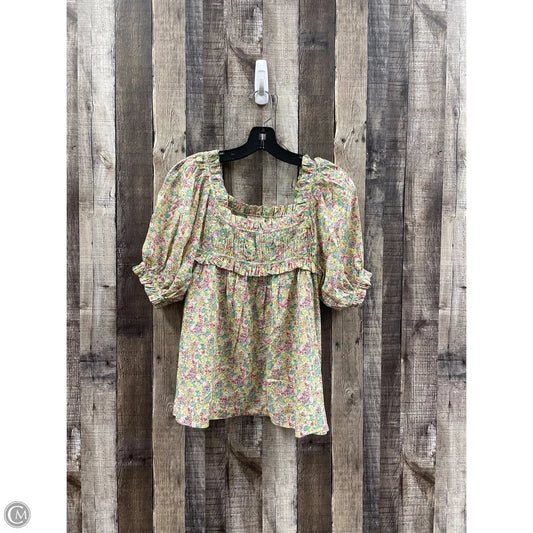 Top Short Sleeve By Elie Tahari In Green, Size: S