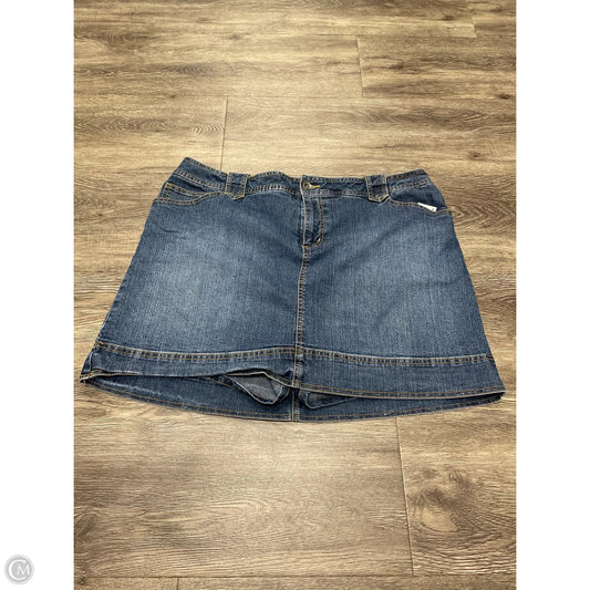 Skort By St Johns Bay In Blue Denim, Size: 18