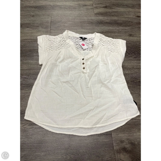 Top Sleeveless Designer By Frye In Cream, Size: M