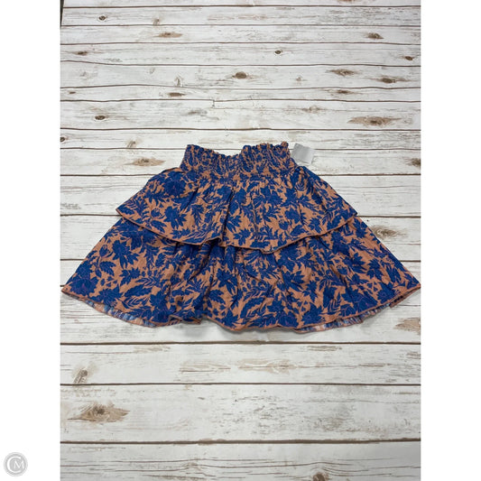 Skirt Mini & Short By Universal Thread In Blue & Orange, Size: Xs