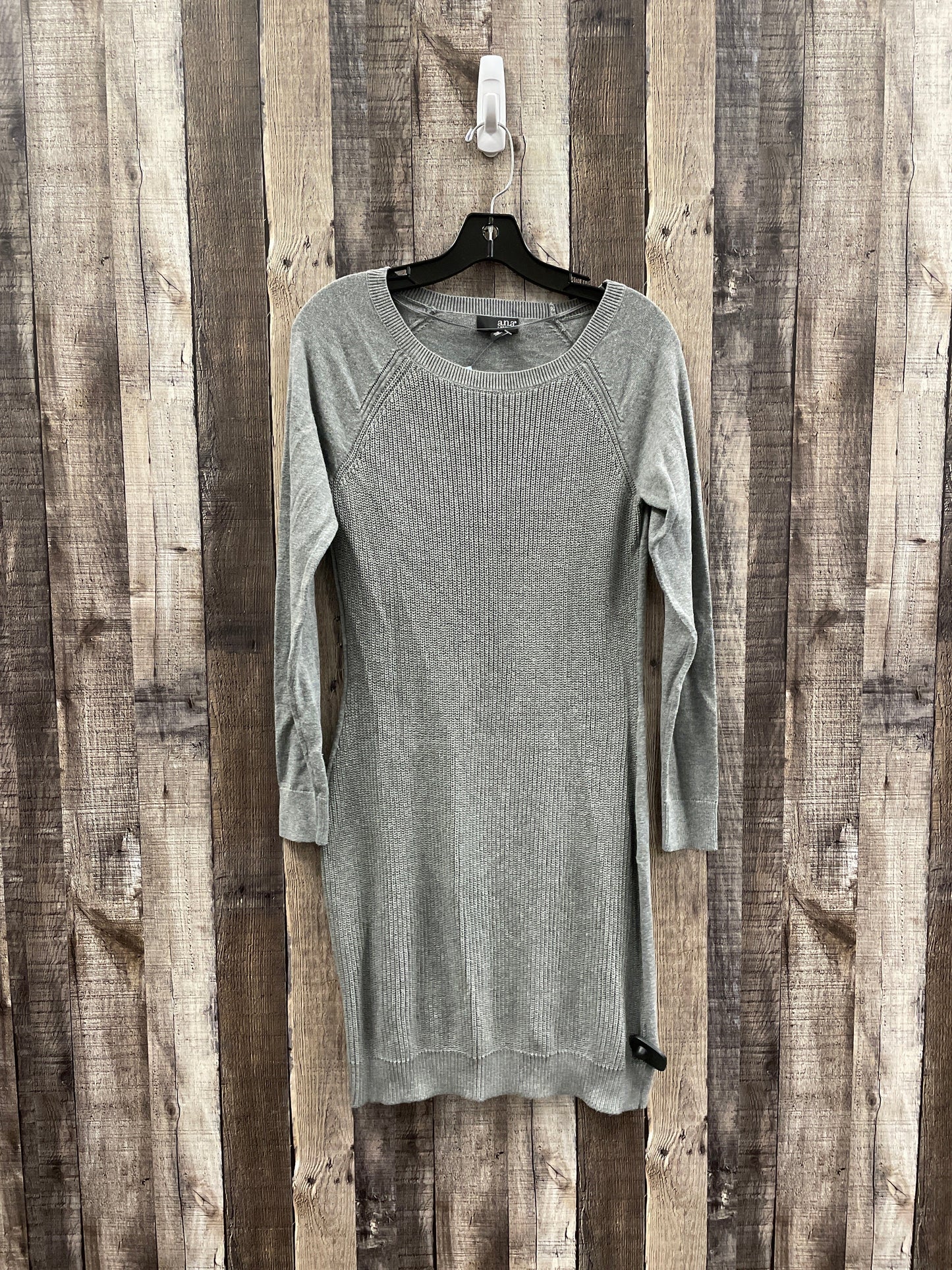 Dress Sweater By Ana In Grey, Size: M