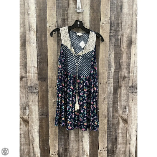 Top Sleeveless By Umgee In Navy, Size: M