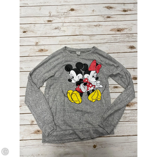 Top Long Sleeve By Disney Store In Grey, Size: M