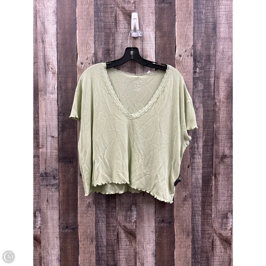 Top Short Sleeve By American Eagle In Green, Size: L