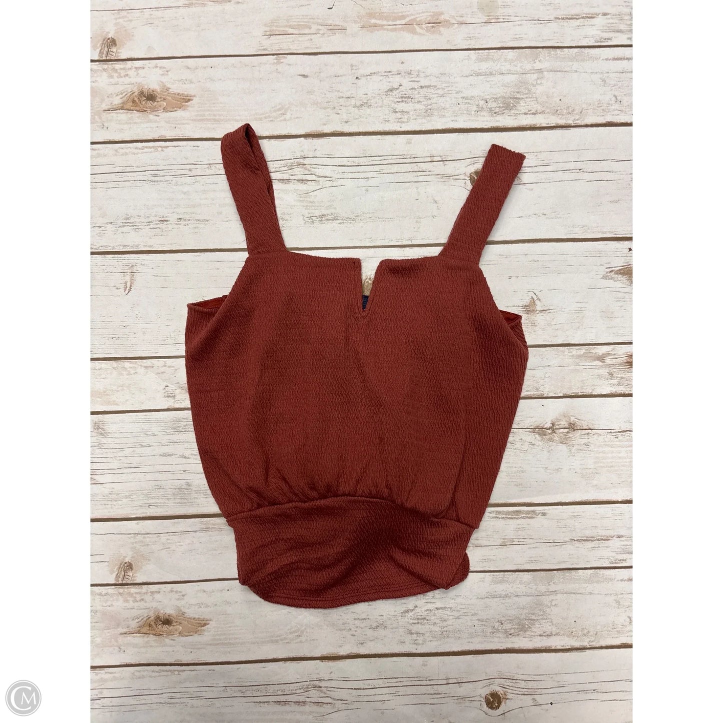 Top Sleeveless By Daytrip In Red, Size: S