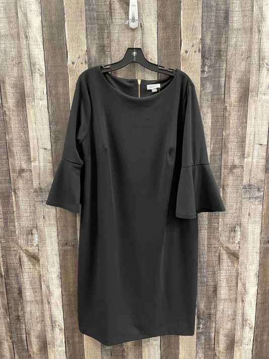 Dress Work By Calvin Klein In Black, Size: 2x