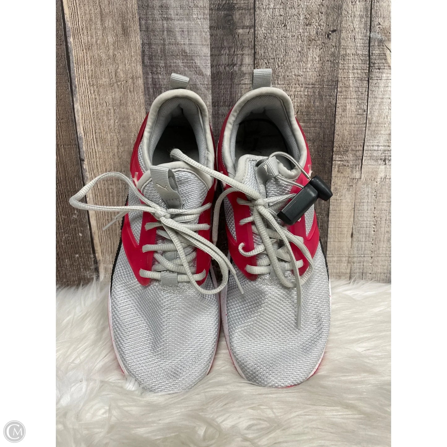 Shoes Athletic By Puma In Grey & Pink, Size: 8