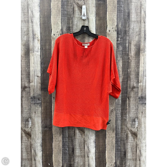 Top Short Sleeve By Coldwater Creek In Orange, Size: L