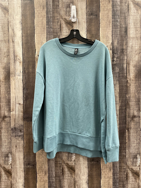 Blue Athletic Sweatshirt Crewneck 90 Degrees By Reflex, Size Xl