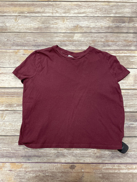 Red Top Short Sleeve Gap, Size L