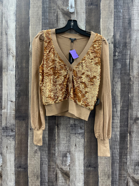 Tan Cardigan Express, Size Xs