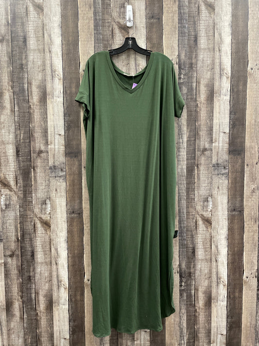 Green Dress Casual Maxi Zenana Outfitters, Size 2x