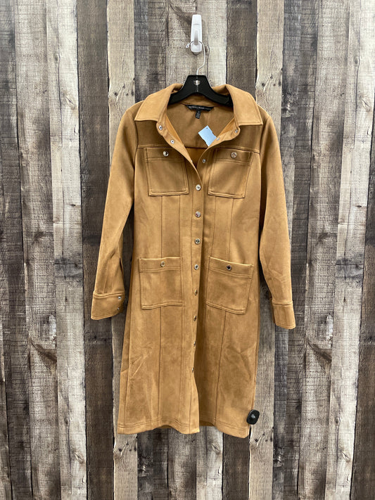 Coat Trench Coat By White House Black Market In Brown, Size: Xs