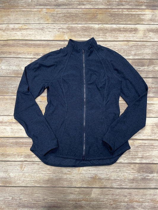 Athletic Jacket By Yogalicious In Navy, Size: L