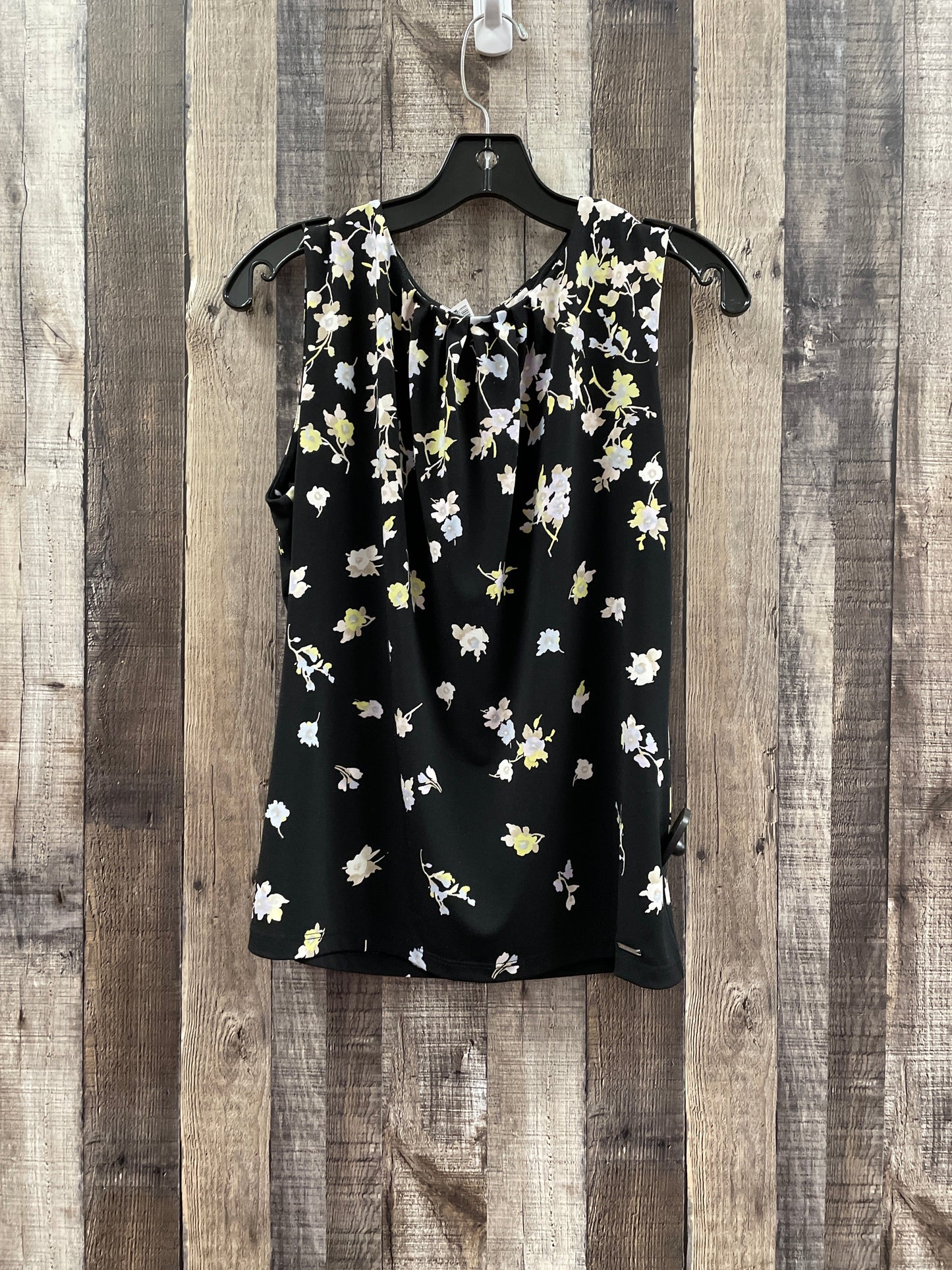 Floral Print Top Sleeveless Calvin Klein, Size L