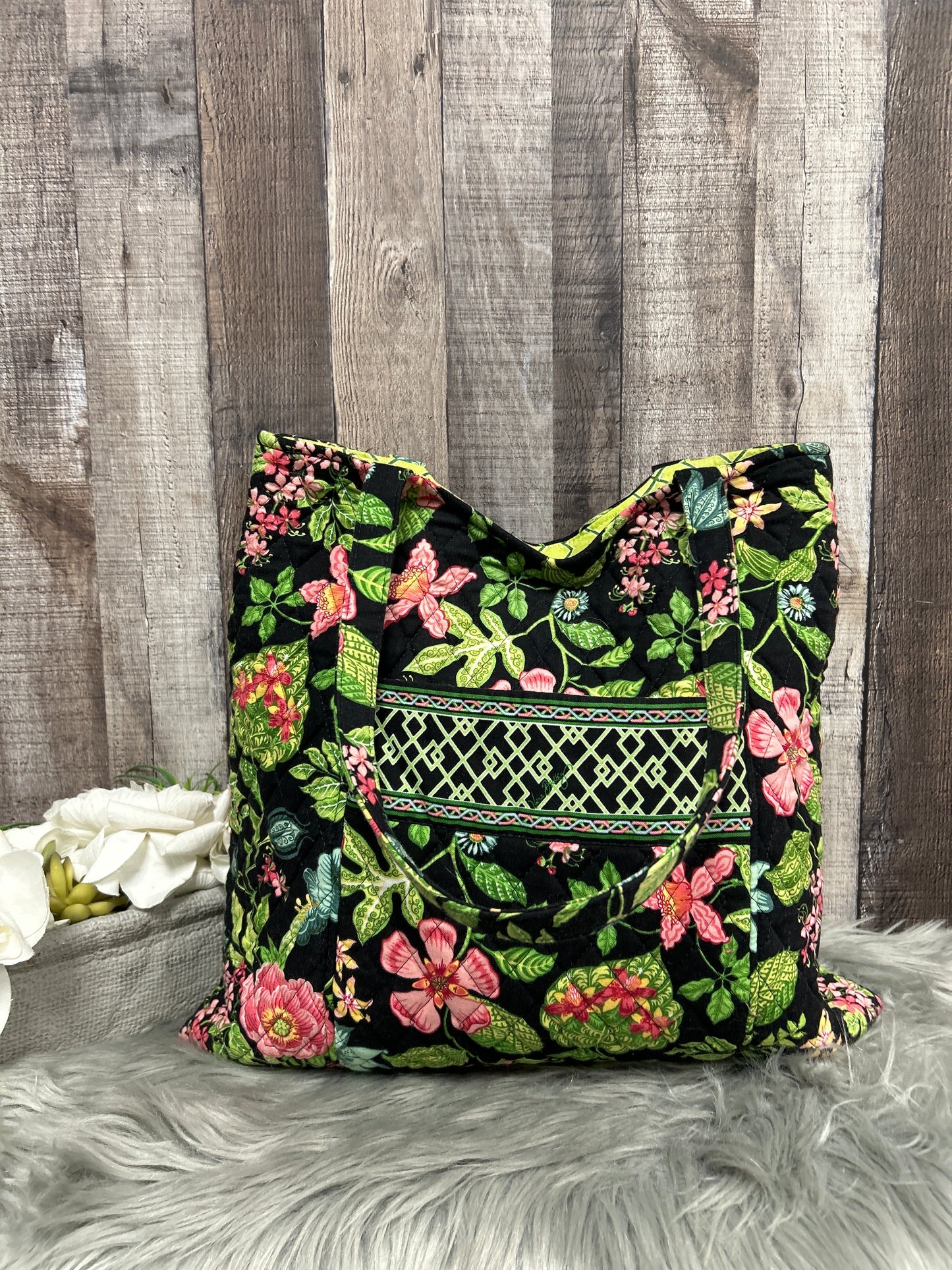Floral Print Handbag Vera Bradley, Size Medium