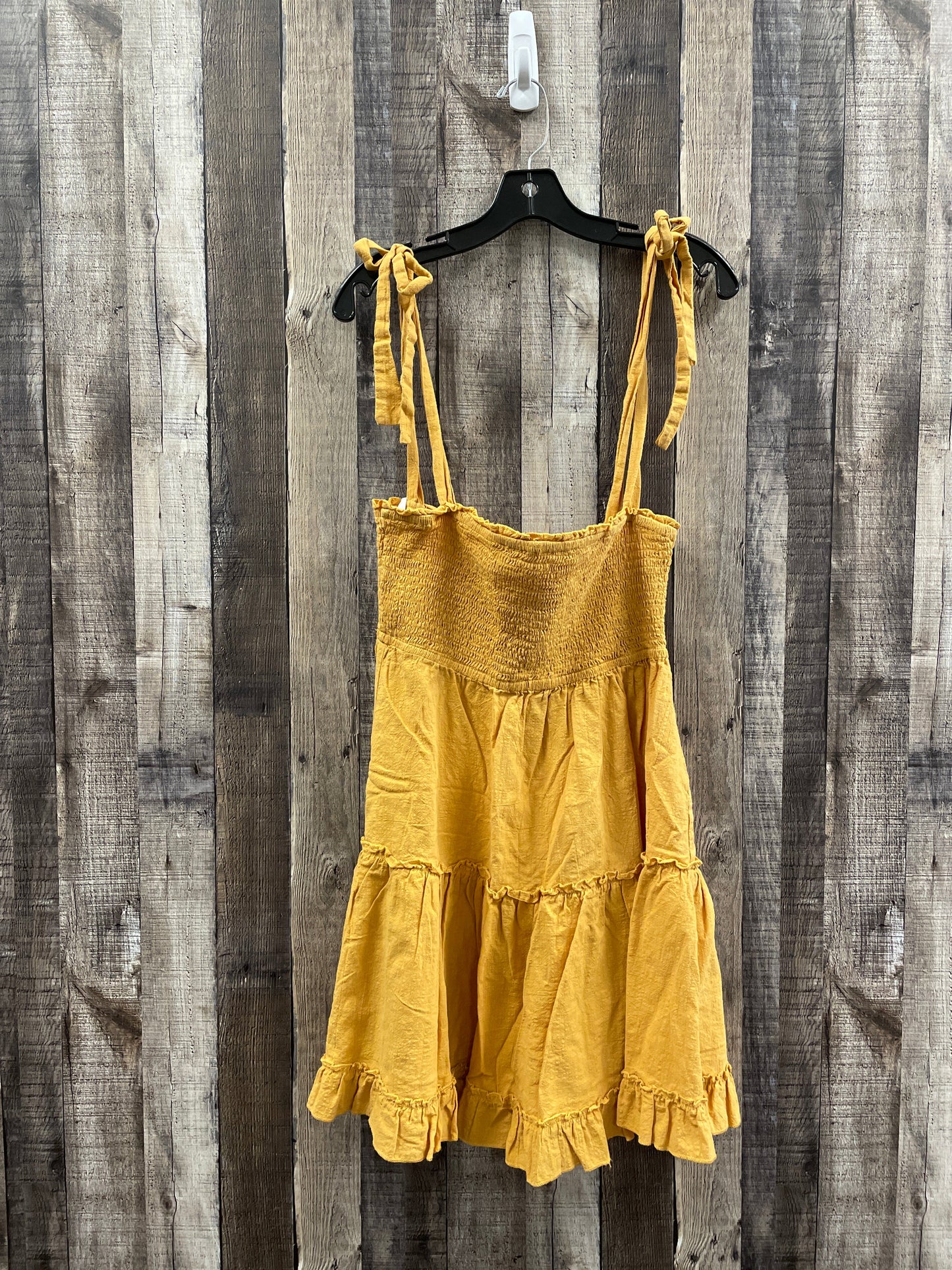 Yellow Dress Casual Short Shein, Size Xl