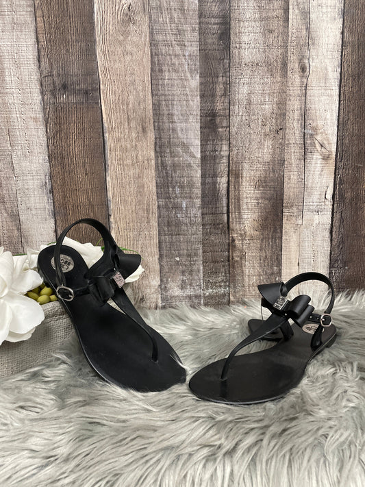Black Sandals Flats Bcbg, Size 7