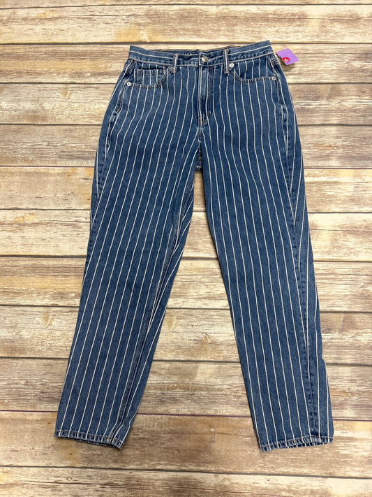 Striped Pattern Jeans Straight American Eagle, Size 6