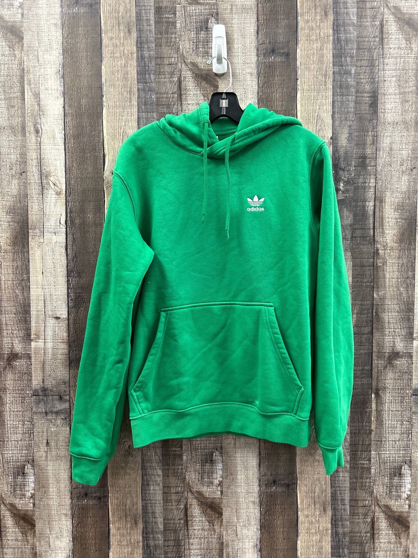 Green Sweatshirt Hoodie Adidas, Size M