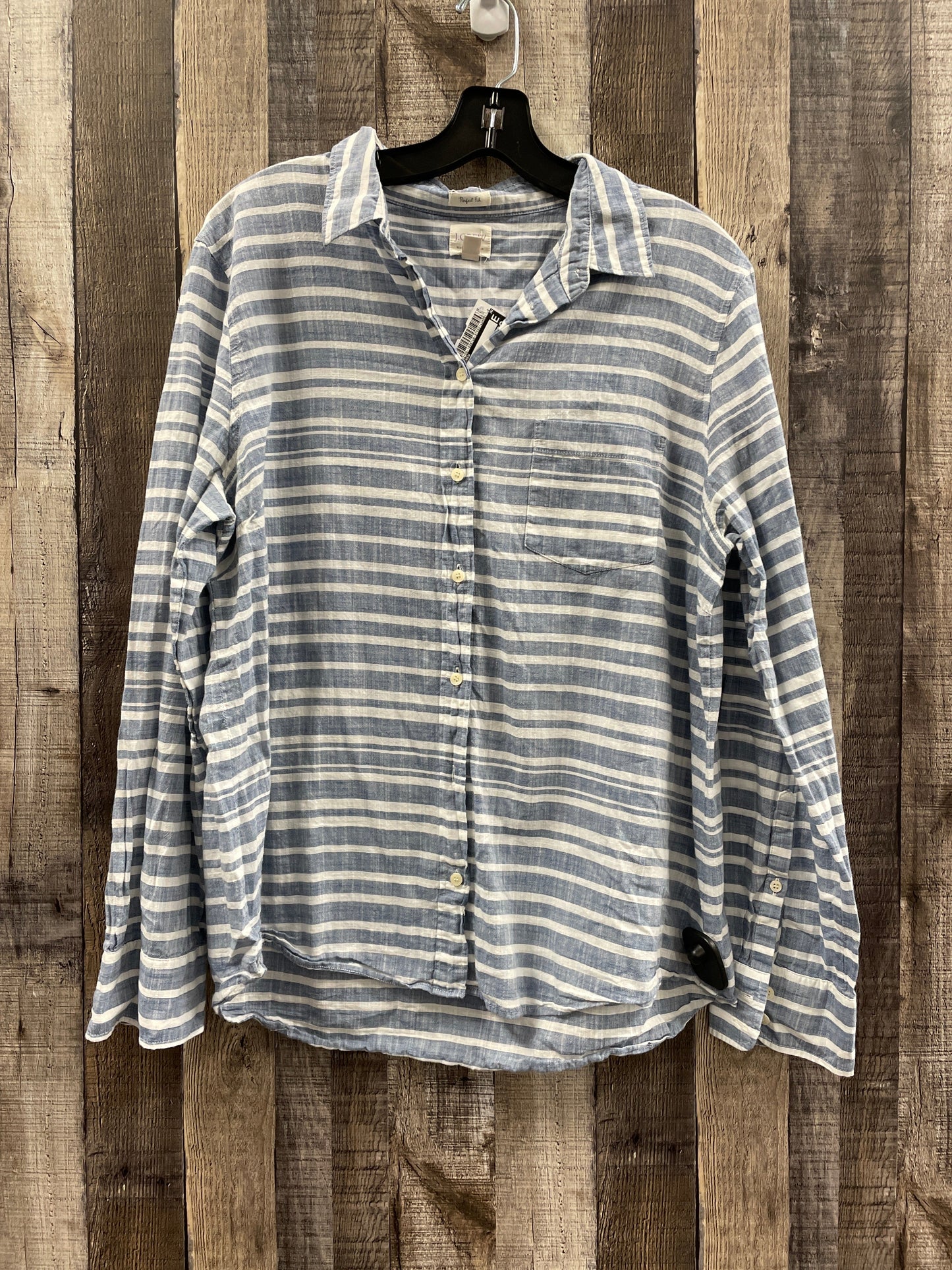 Striped Pattern Top Long Sleeve J. Crew, Size Xl