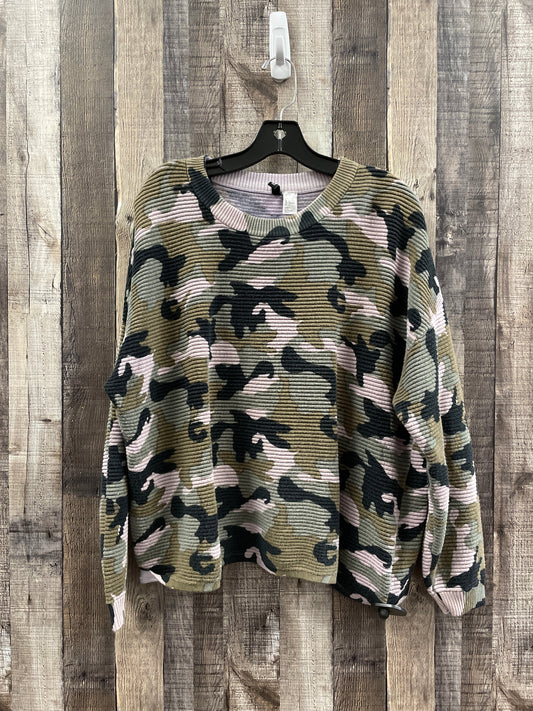 Sweater By Divided In Camouflage Print, Size: L