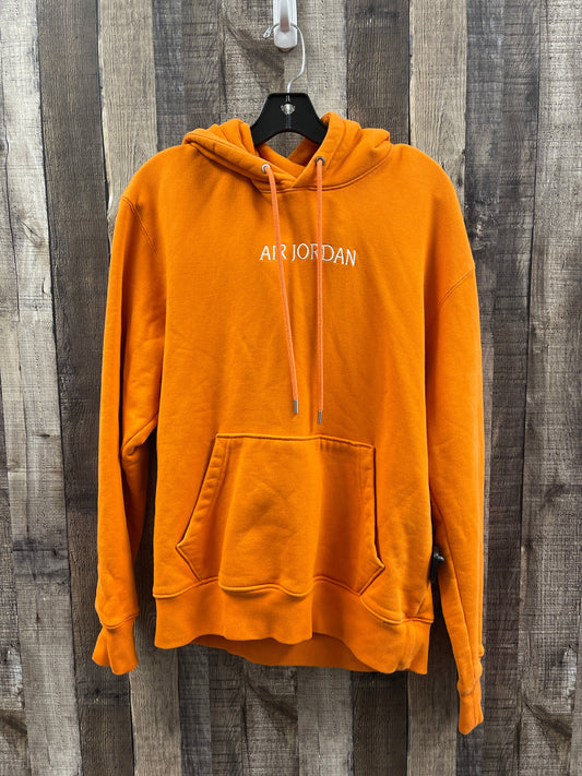 Orange Athletic Sweatshirt Hoodie Jordan, Size S