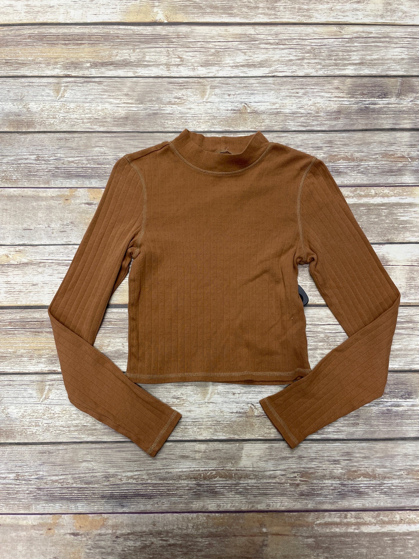 Brown Top Long Sleeve American Eagle, Size M