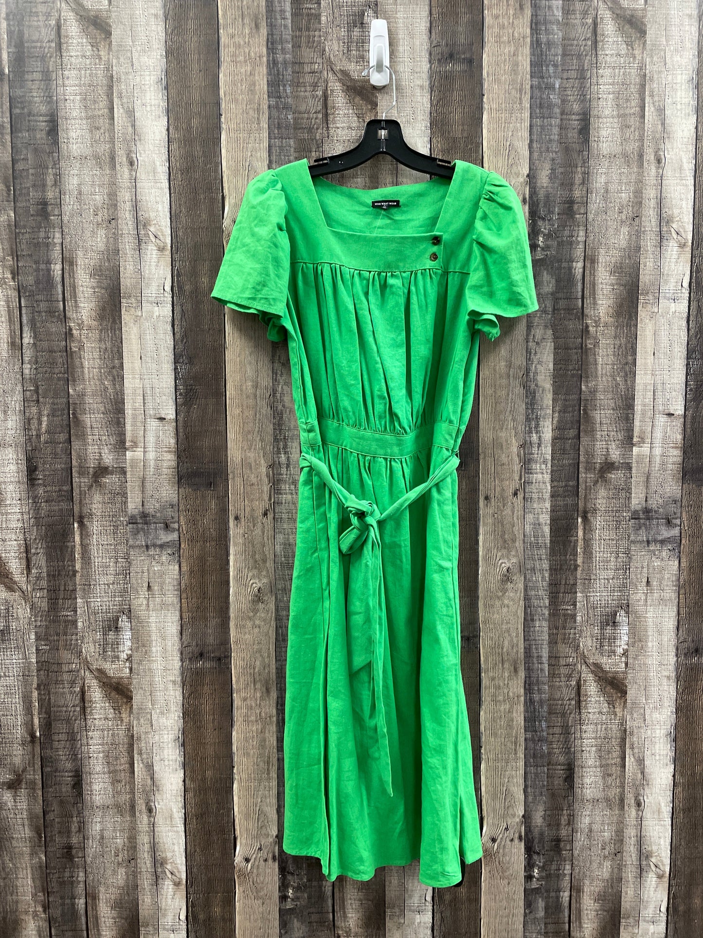 Green Dress Casual Maxi Who What Wear, Size M