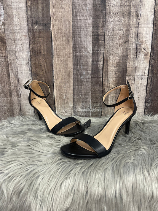Black Sandals Heels Stiletto A New Day, Size 8