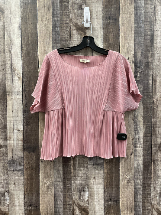 Pink Top Short Sleeve Madewell, Size M