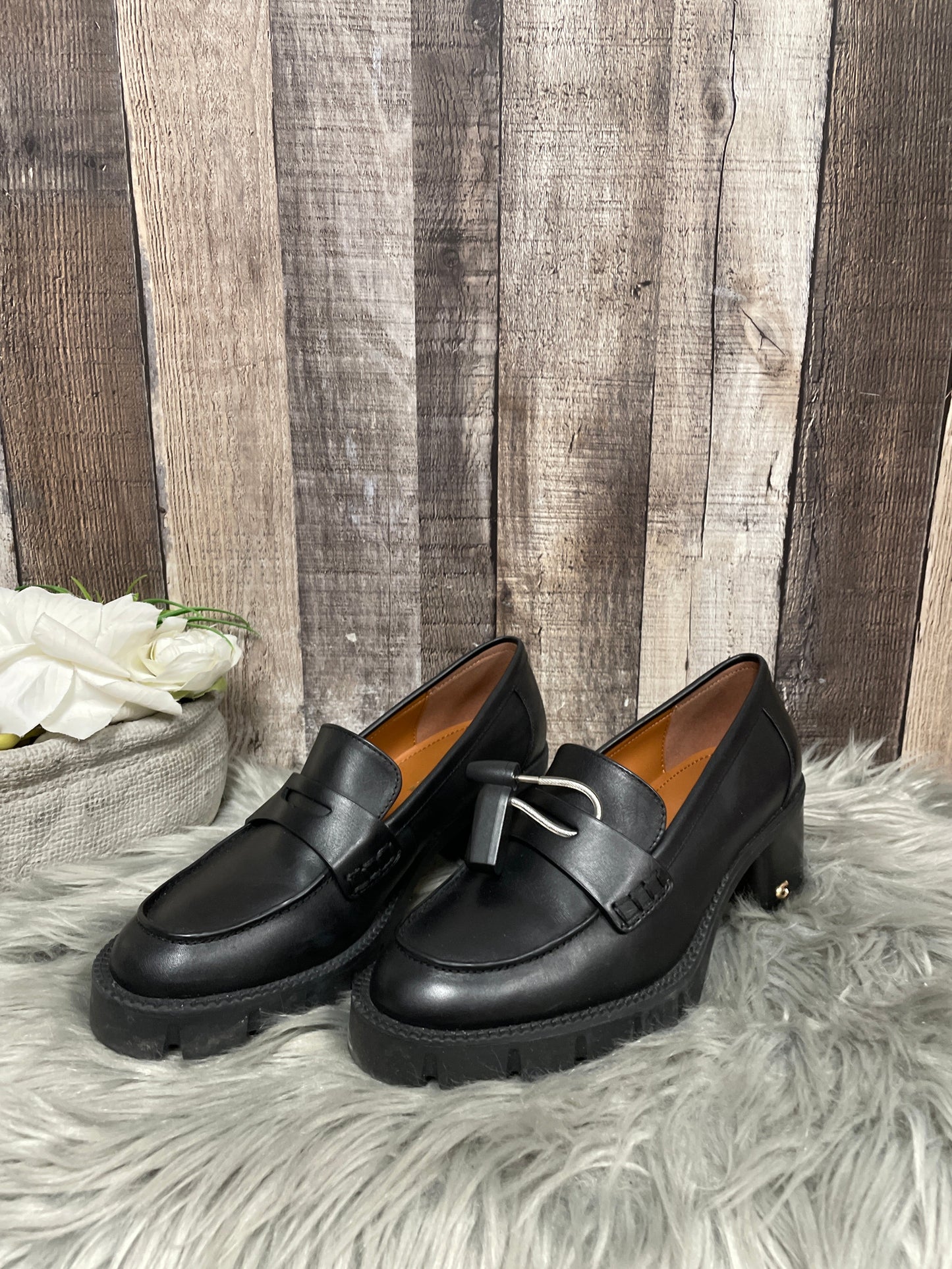 Black Shoes Designer Coach, Size 6