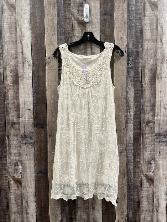 Cream Dress Casual Short Altard State, Size L