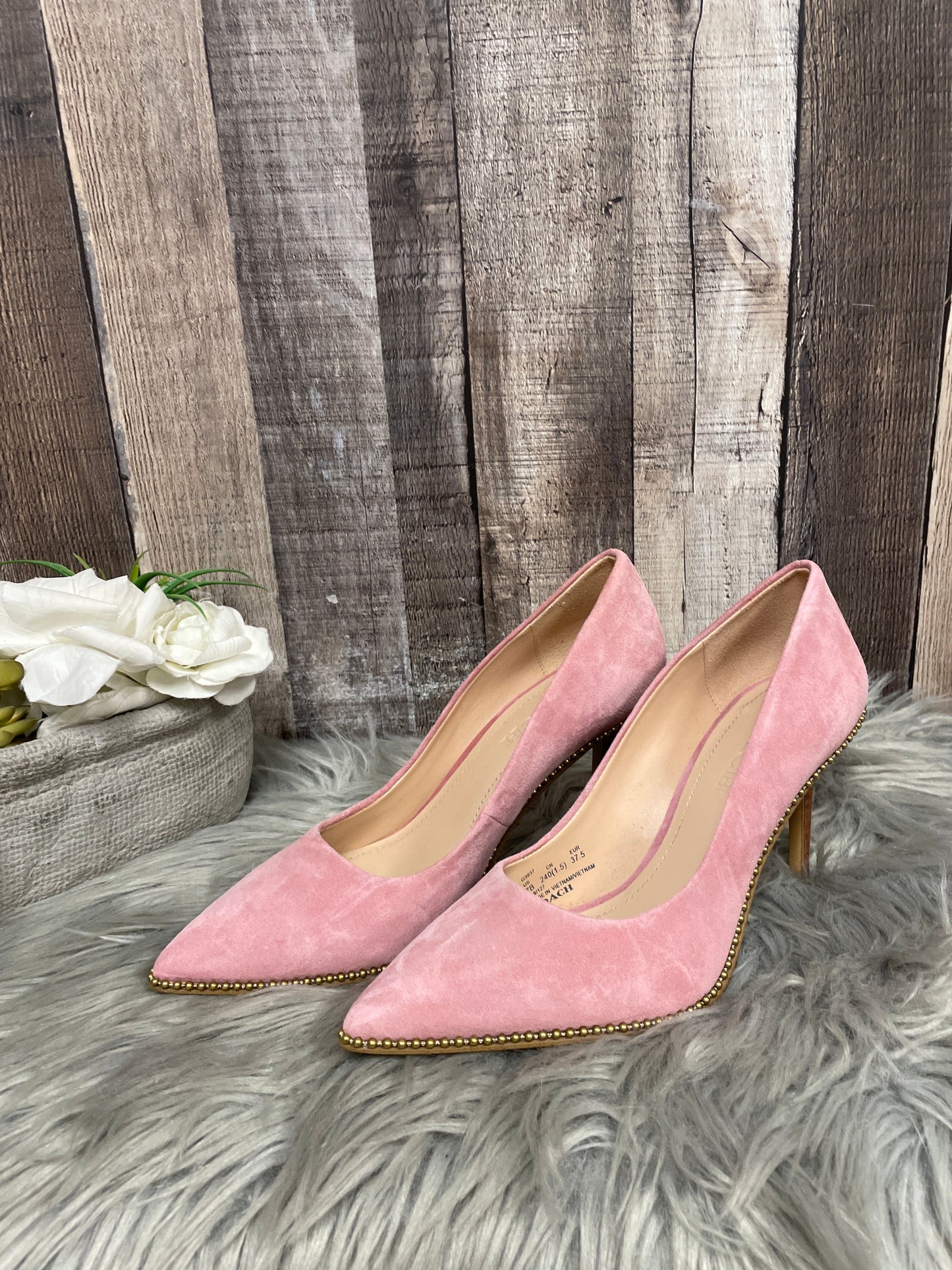 Pink Shoes Designer Coach, Size 7