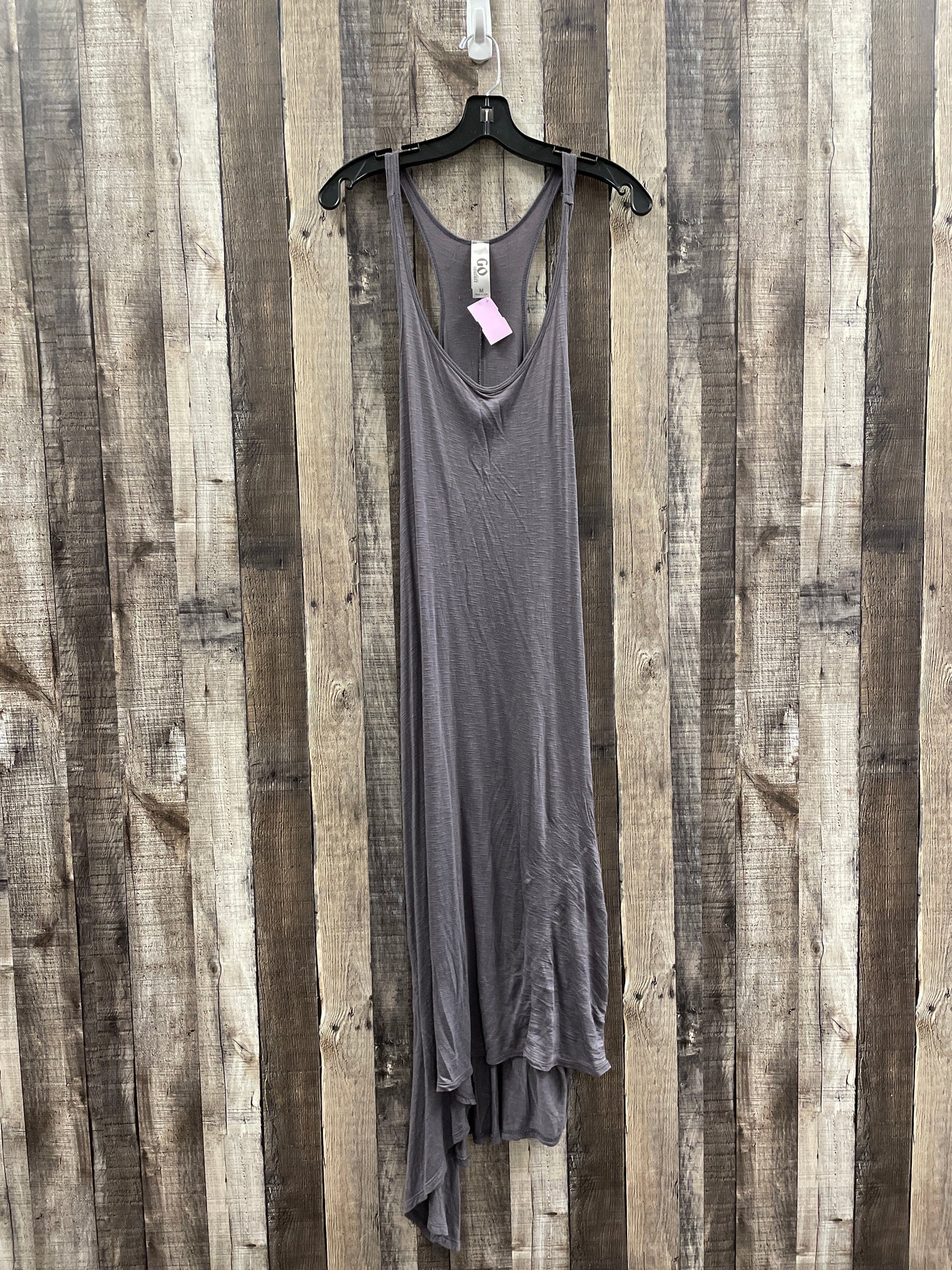 Grey Dress Casual Maxi Cme, Size M