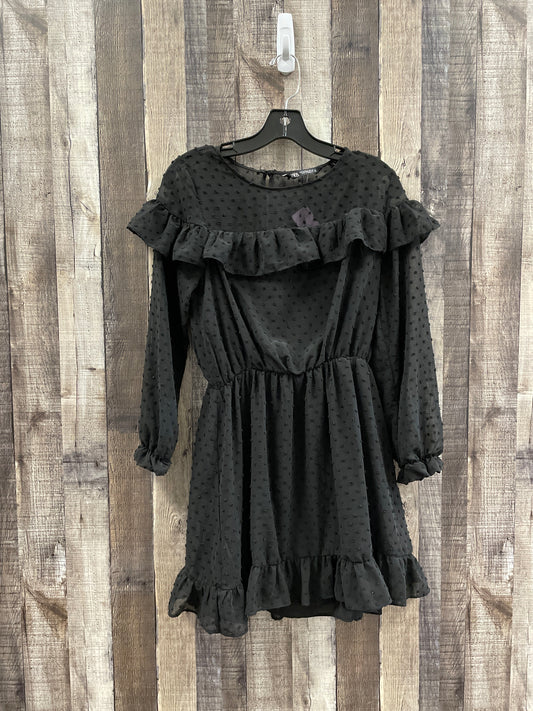 Black Dress Casual Short Zara, Size M