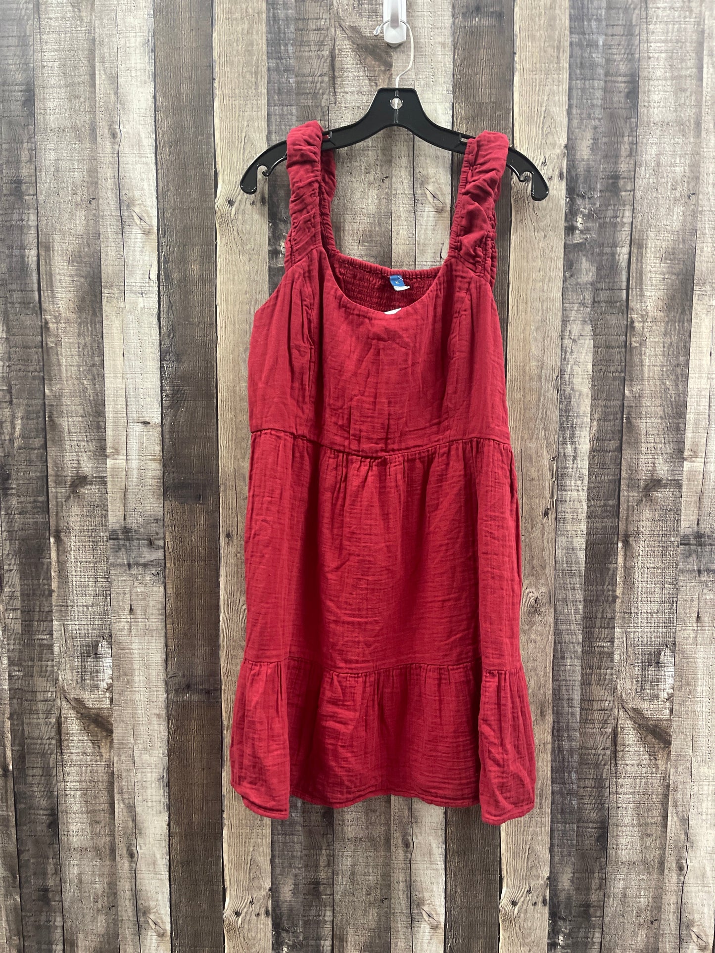 Red Dress Casual Short Old Navy, Size Xl