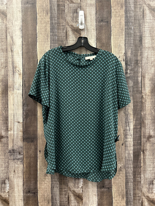 Green Top Short Sleeve Loft, Size Xl