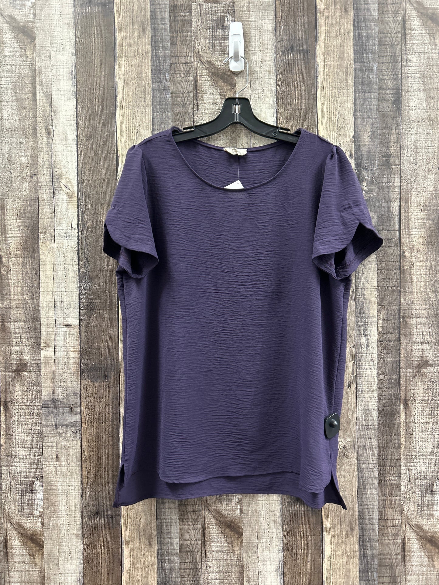 Purple Top Short Sleeve Cme, Size Xl