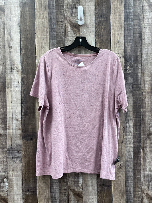 Pink Top Short Sleeve Croft And Barrow, Size 1x