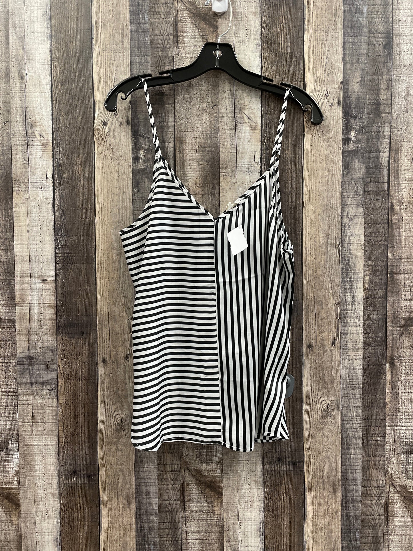 Striped Pattern Tank Top Cme, Size L