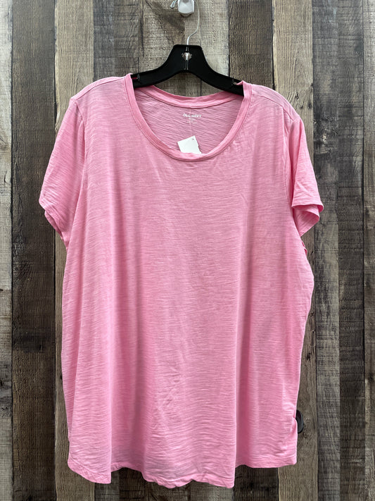 Top Short Sleeve By Old Navy In Pink, Size: 2x