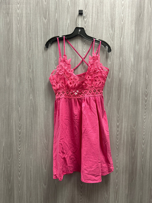 Dress Casual Short By Shein In Pink, Size: L