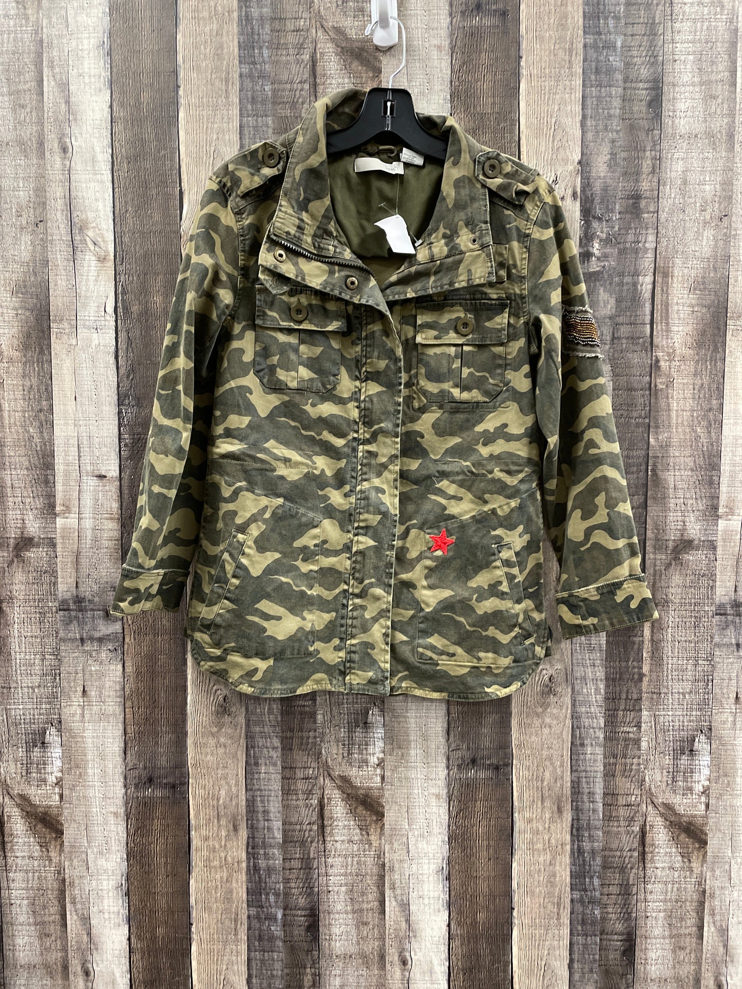 Jacket Denim By Cme In Camouflage Print, Size: Xs