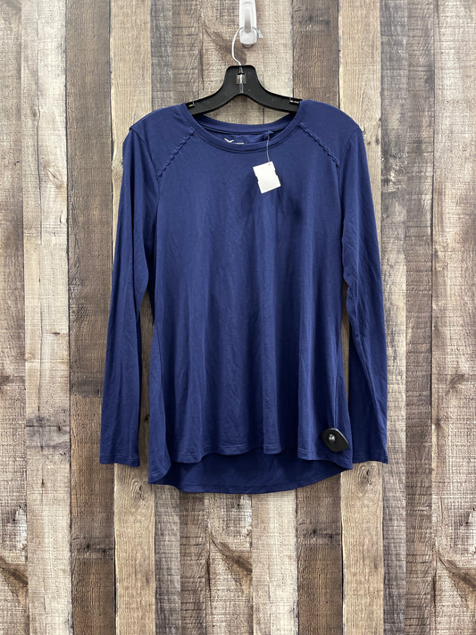 Athletic Top Long Sleeve Collar By Old Navy In Blue, Size: M