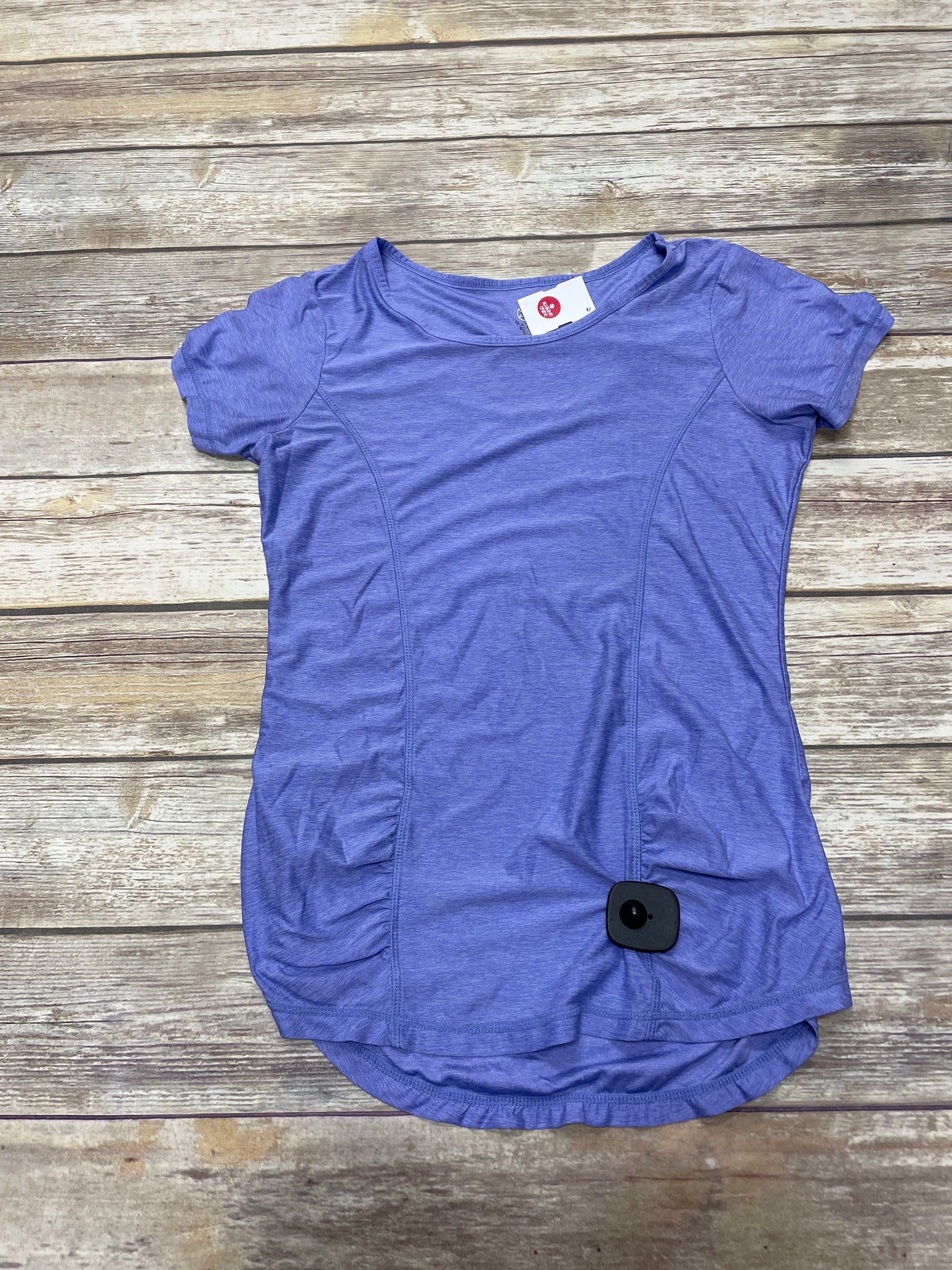 Athletic Top Short Sleeve By Gaiam In Purple, Size: Xs