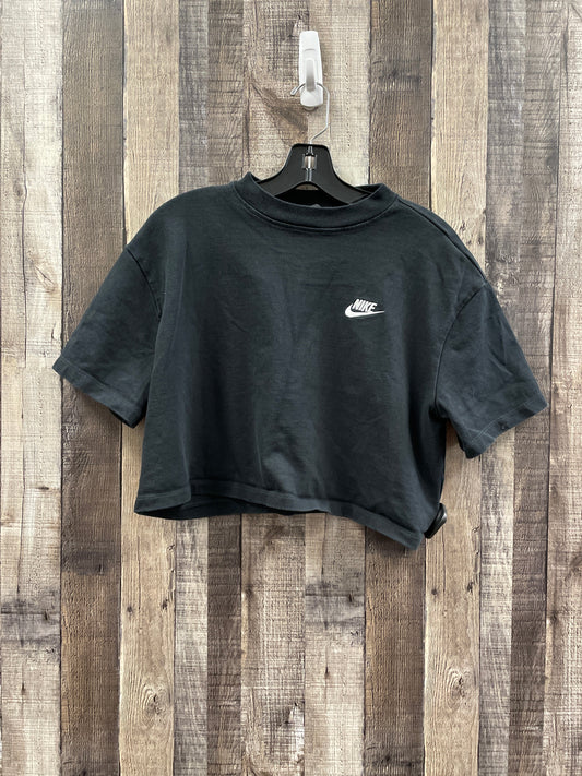 Athletic Top Short Sleeve By Nike In Black, Size: M