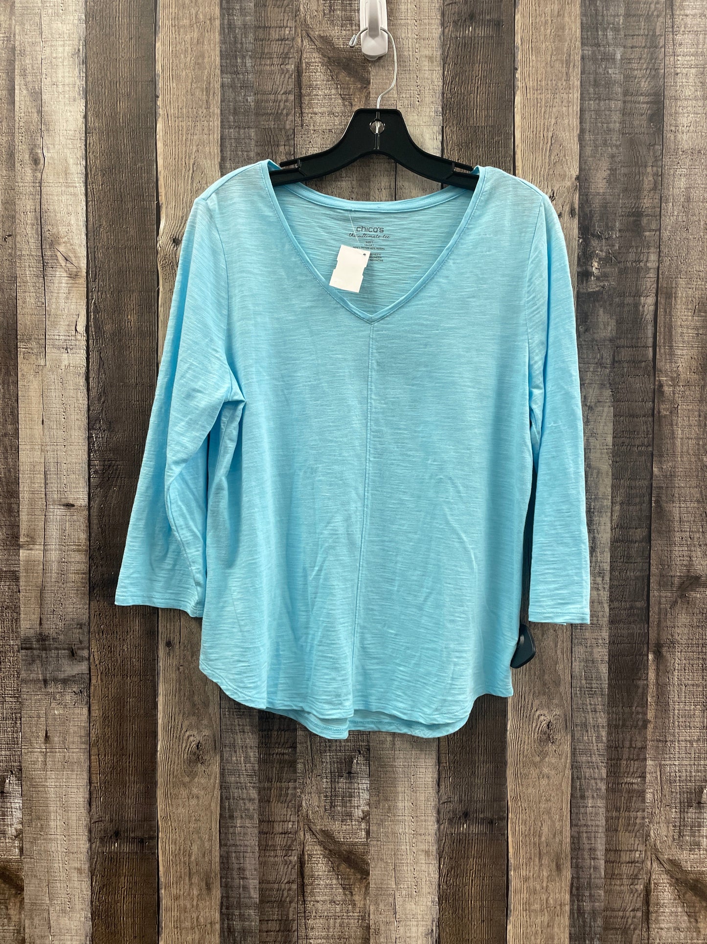 Top Long Sleeve By Chicos In Blue, Size: M