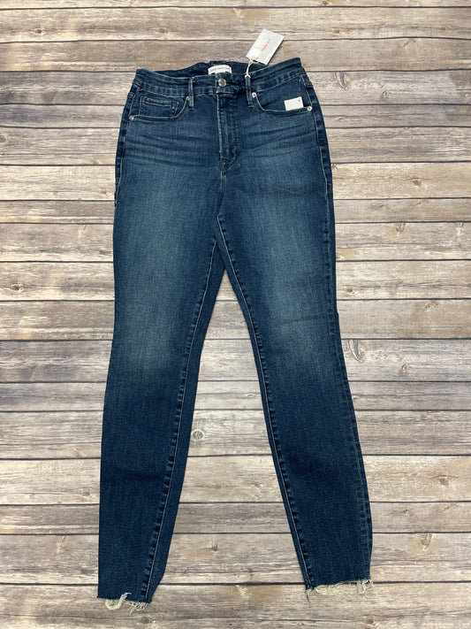 Jeans Skinny By Good American In Blue Denim, Size: 12