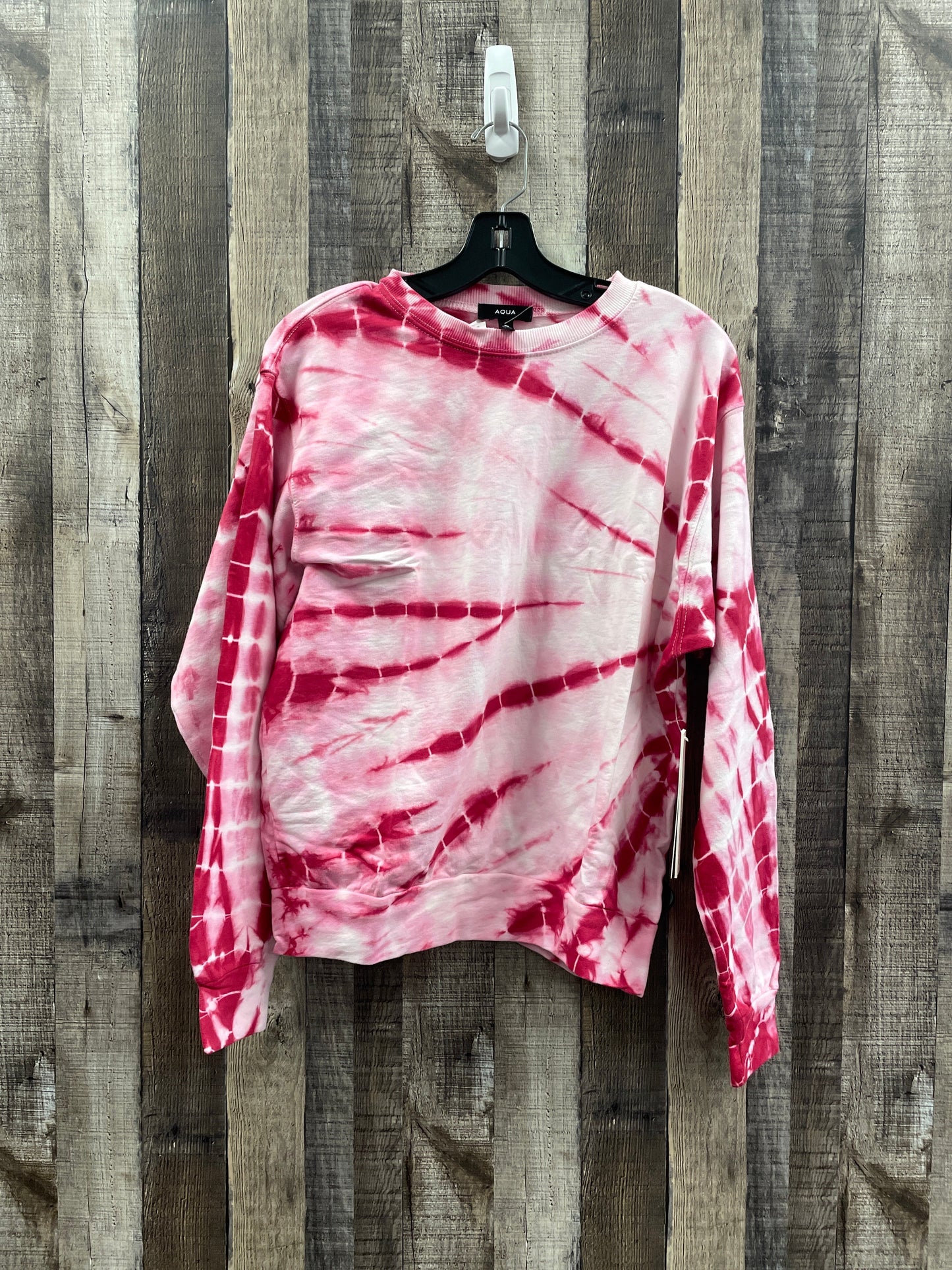 Sweatshirt Collar By Aqua In Tie Dye Print, Size: S